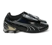VS-1 Contact Lack-Sneakers mit Klettverschluss - Schwarz
