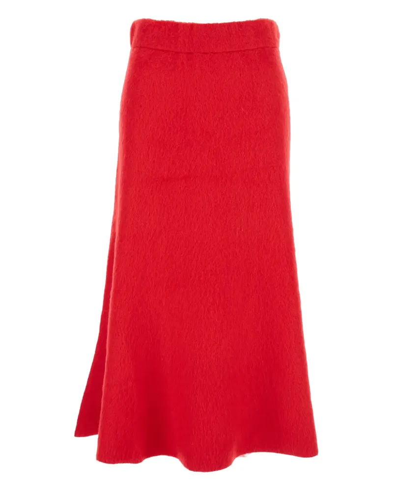 Fabiana Filippi Rock mit gebürstetem Effekt - Rot Rot