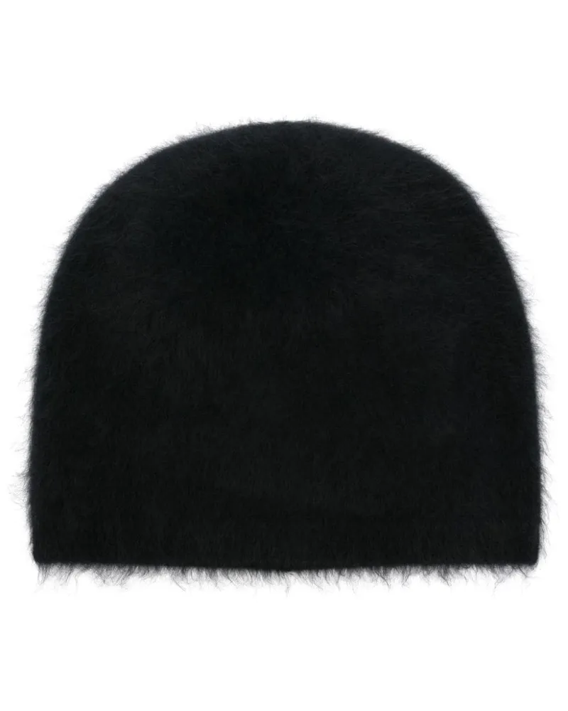Lisa Yang Gebürstete Beanie - Schwarz Schwarz
