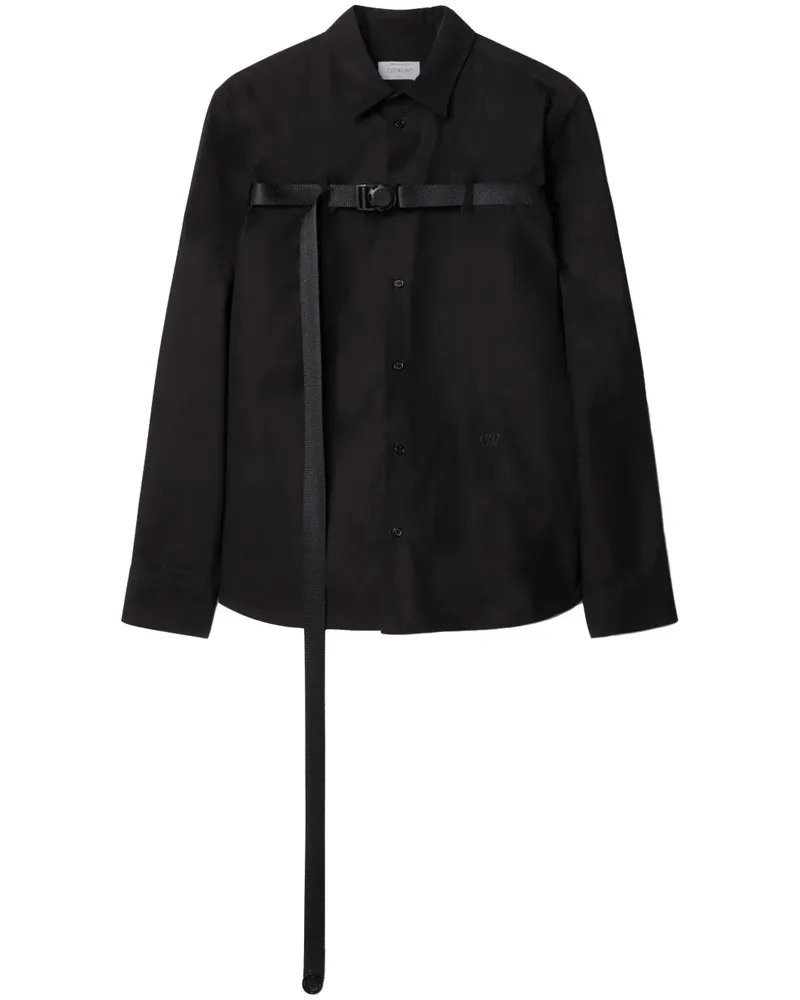 OFF-WHITE Hemd mit Schnallenverschluss - Schwarz Schwarz