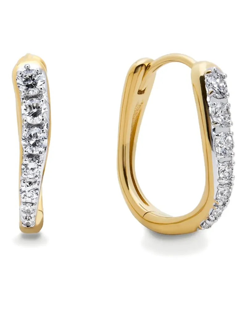 Monica Vinader Ohrringe mit Diamanten - Gold Gold