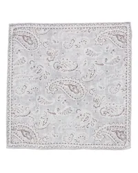 Brunello Cucinelli Halstuch mit Paisley-Print Grau