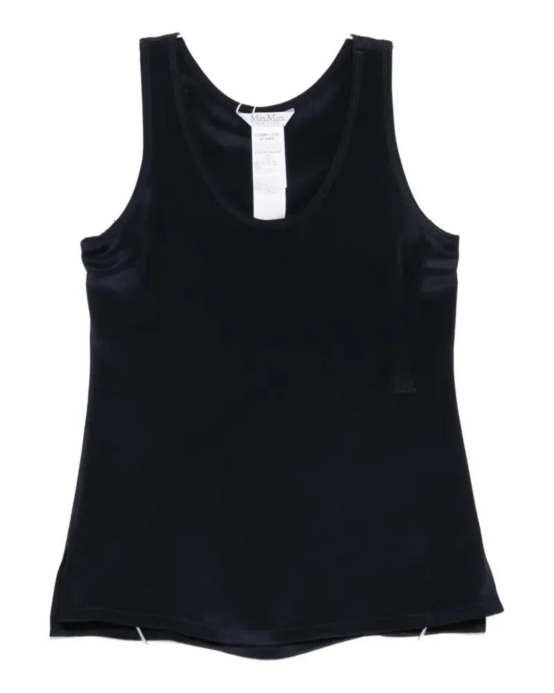 Max Mara silk top - Blau Blau