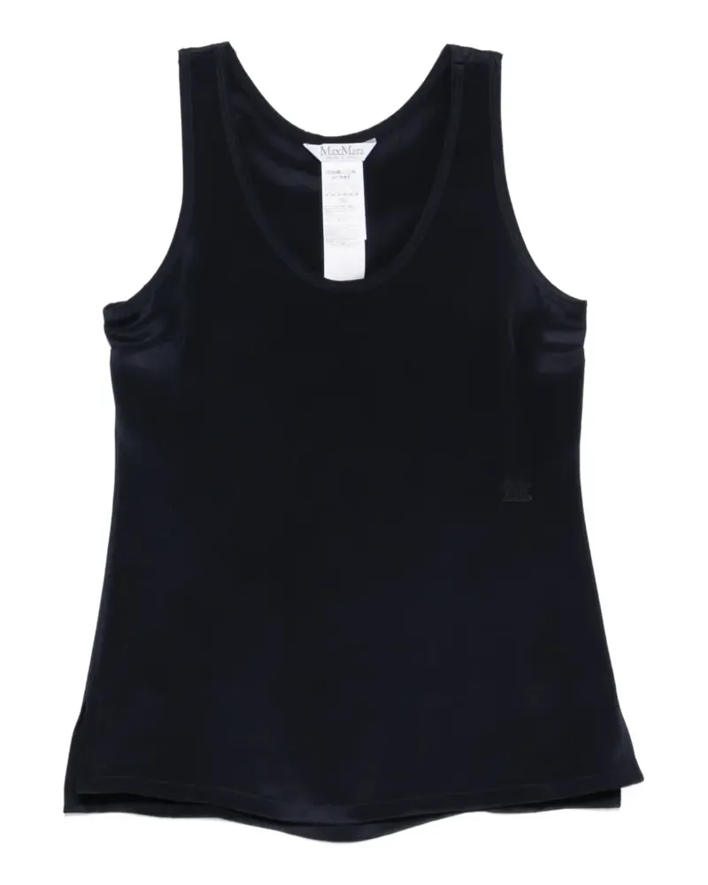 Max Mara silk top - Blau Blau