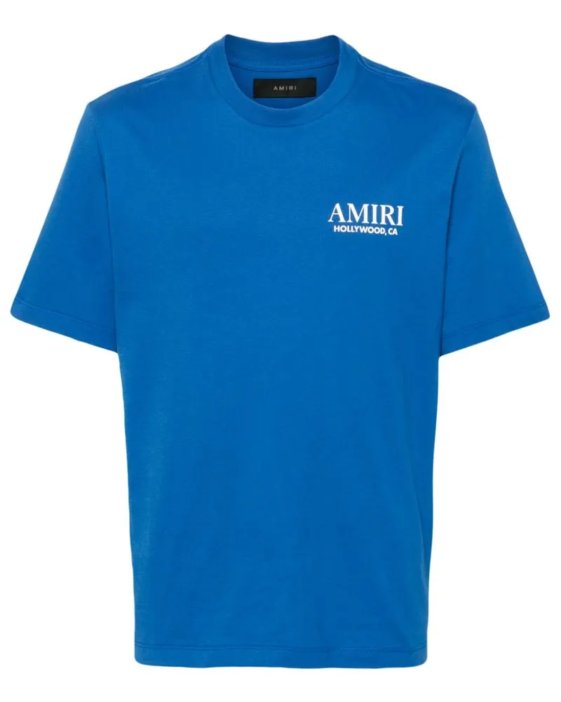 Amiri Bones Stacked T-Shirt - Blau Blau
