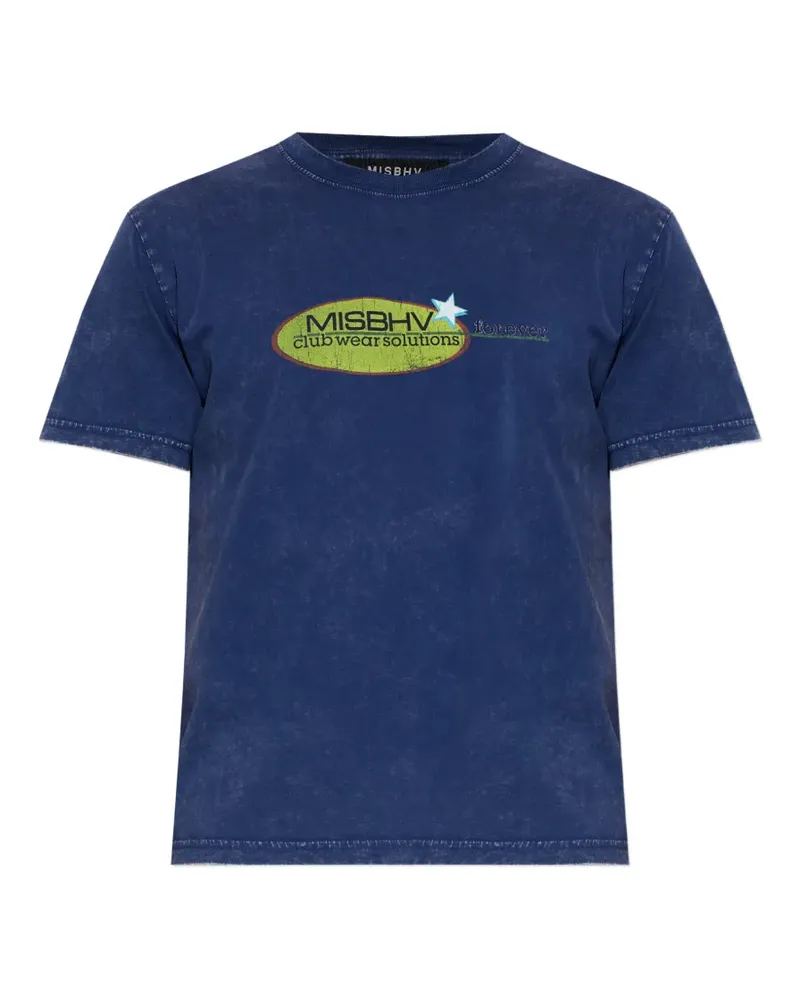 MISBHV T-Shirt mit grafischem Print - Blau Blau