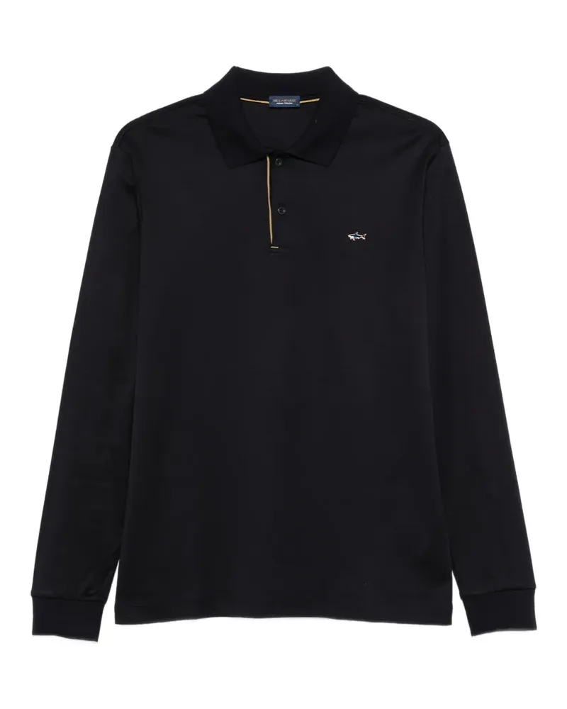 Paul & Shark Langärmeliges Poloshirt - Blau Blau