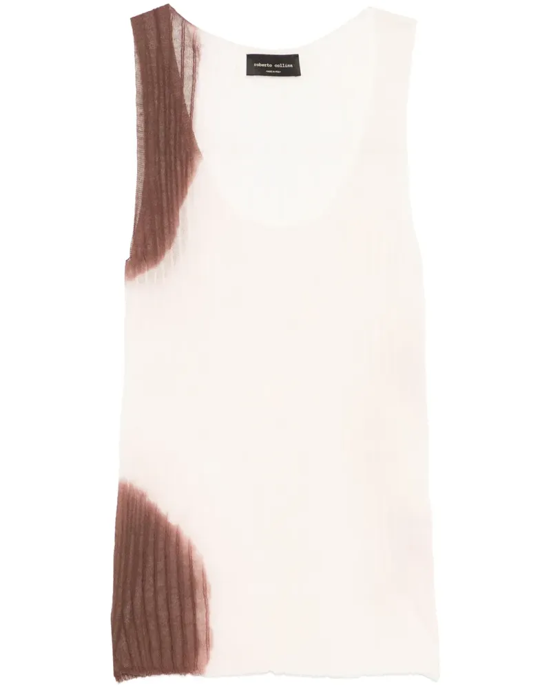 Roberto Collina Geripptes Tanktop - Nude Nude