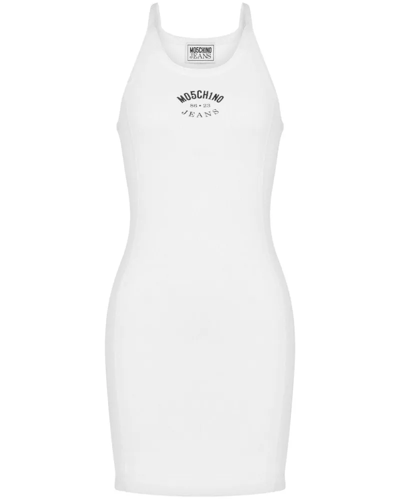 Moschino Kleid mit Logo-Print - Weiß Weiß