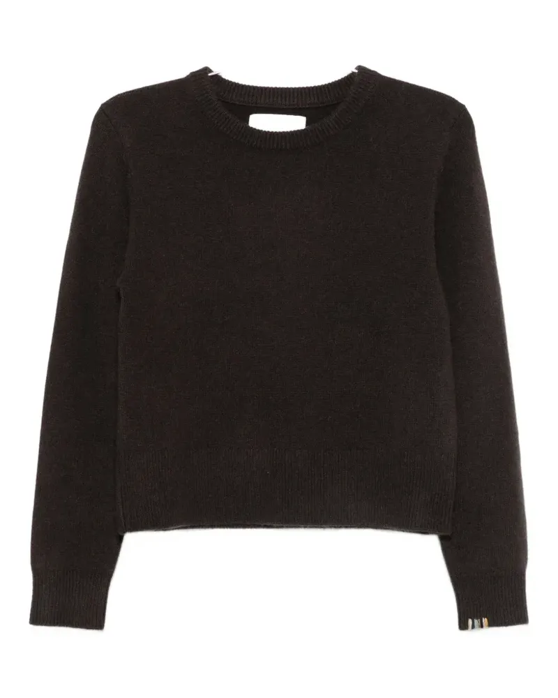 extreme cashmere 430 Jeanne ribbed-trim sweater - Braun Braun