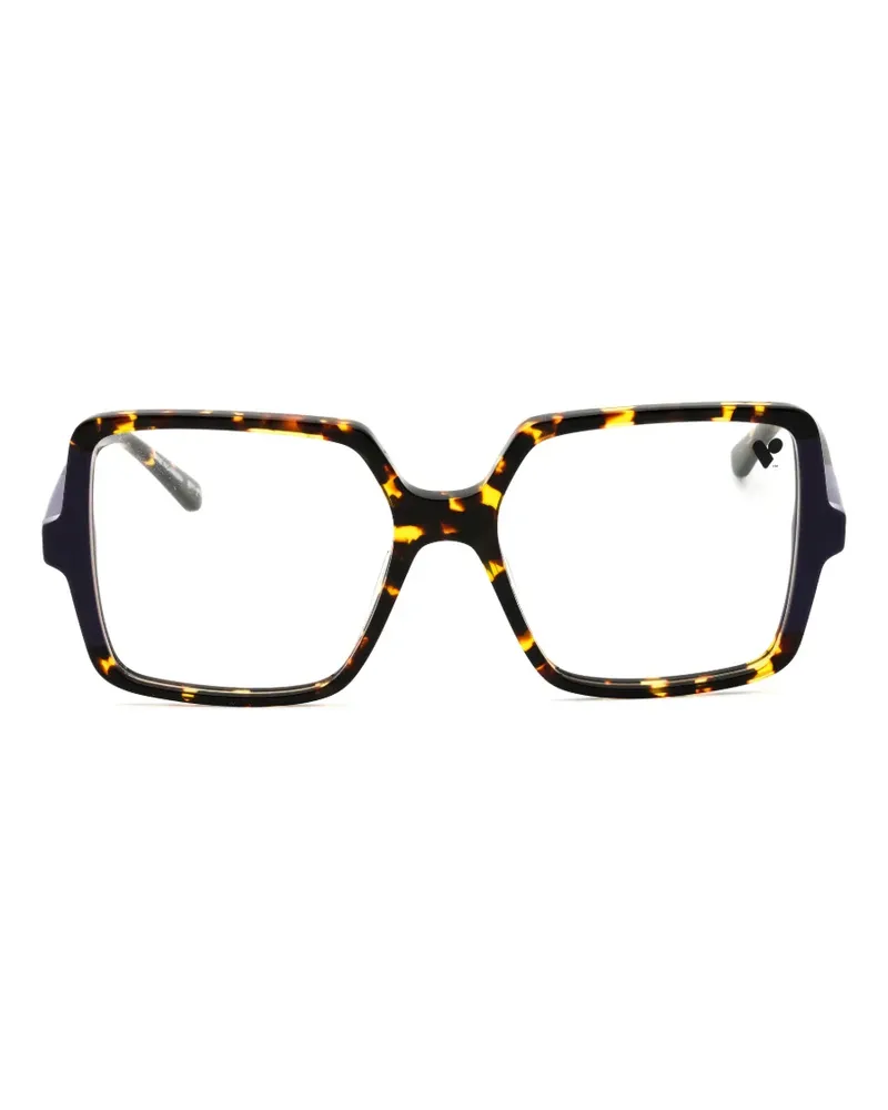 Karl Lagerfeld Eckige Brille in Schildpattoptik - Braun Braun