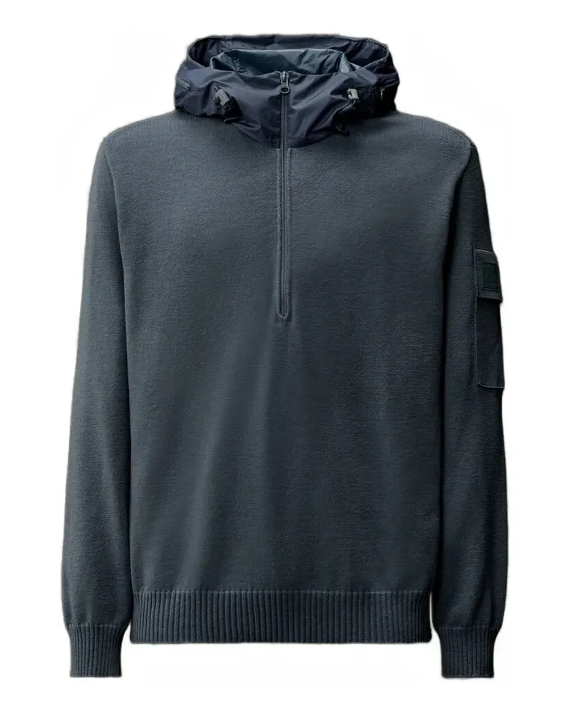 C.P. Company Metropolis Kapuzenpullover mit kurzem Reißverschluss - Blau Blau