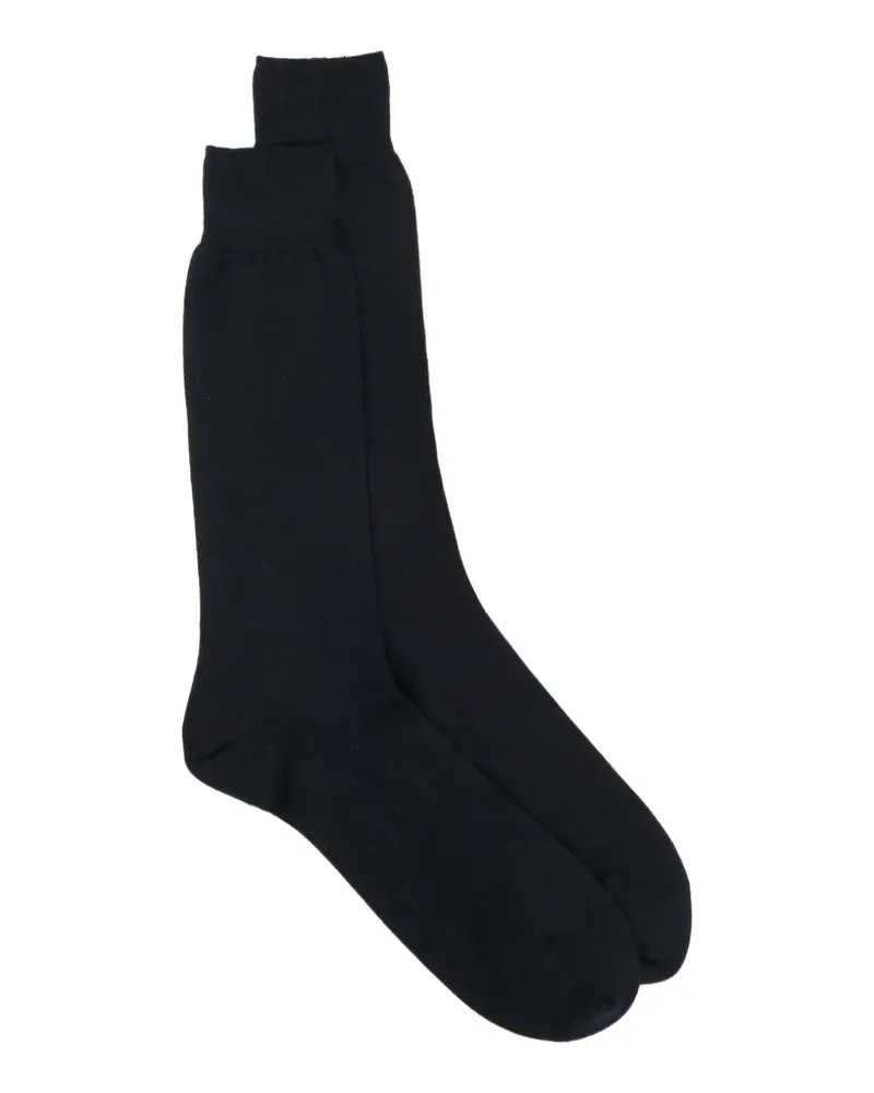 Ermenegildo Zegna natural warmth mid calf socks - Schwarz Schwarz