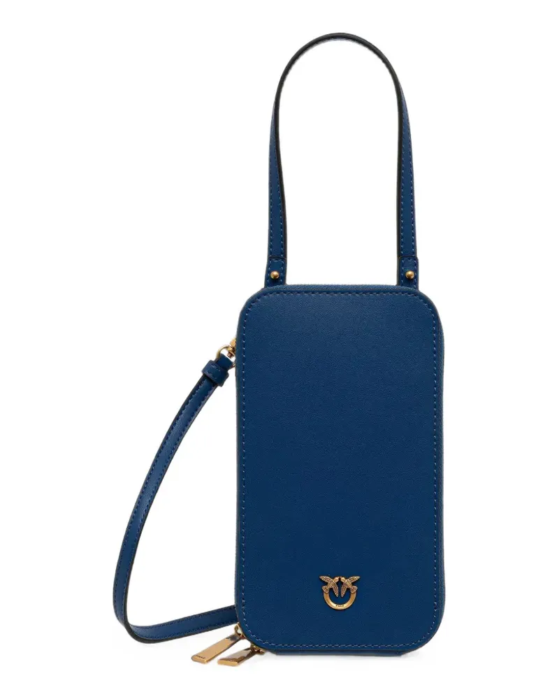 Pinko zip-around leather smartphone case - Blau Blau