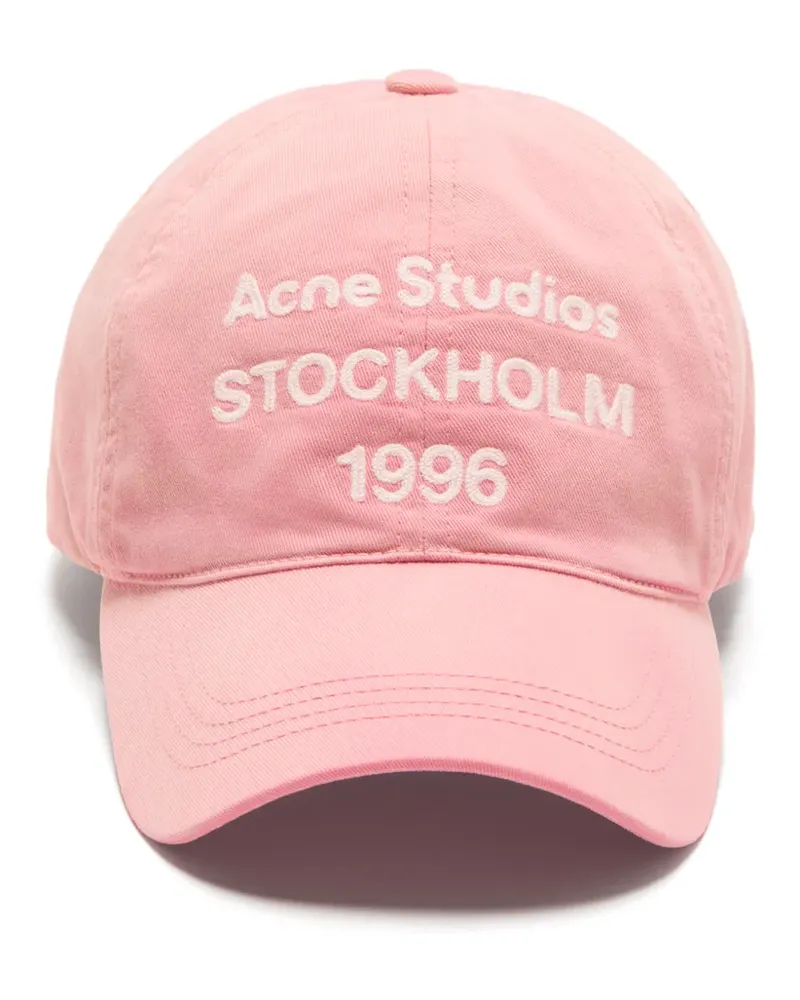 Acne Studios washed logo baseball cap - Rosa Rosa