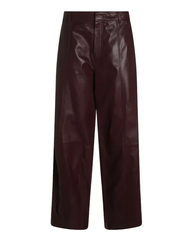 Alberta Ferretti Hose mit weitem Bein - Rot Rot