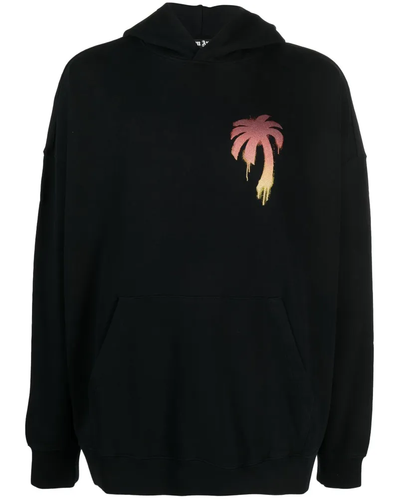 Palm Angels Hoodie mit "I Love PA"-Print - Schwarz Schwarz