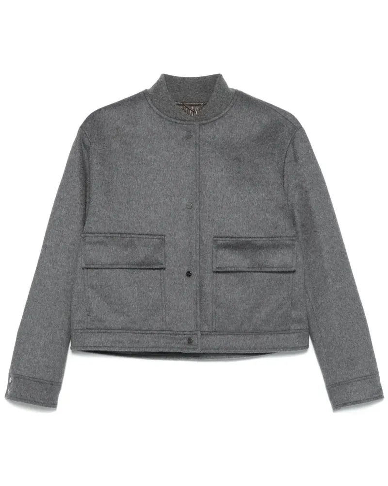 Herno Bomberjacke aus Wolle - Grau Grau