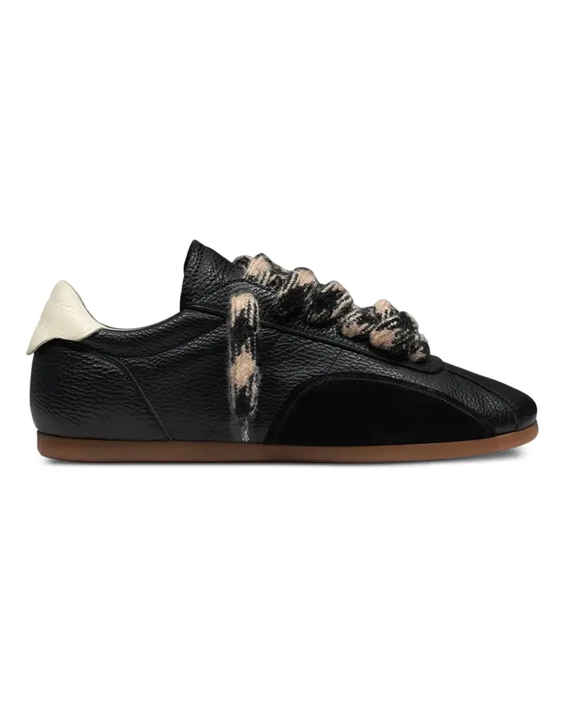 REPRESENT Low-Pro Sneakers aus Leder - Schwarz Schwarz