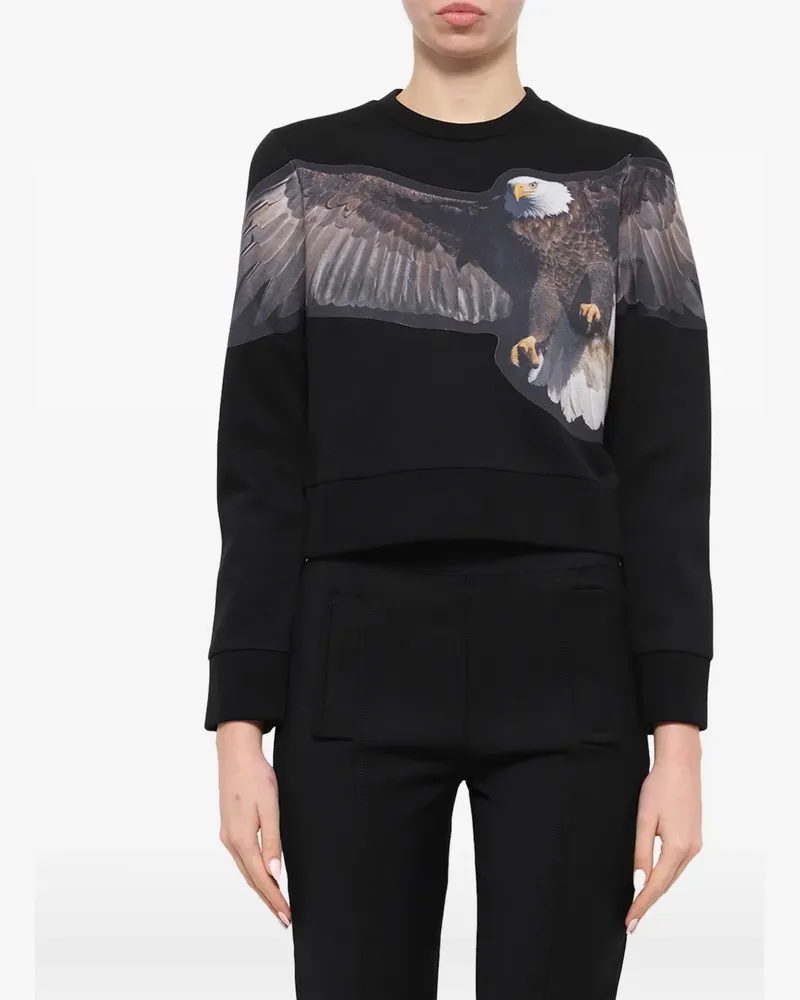 Neil Barrett Sweatshirt mit Adler-Print - Schwarz Schwarz