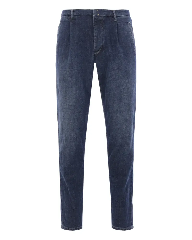 Incotex pleated denim jeans - Blau Blau
