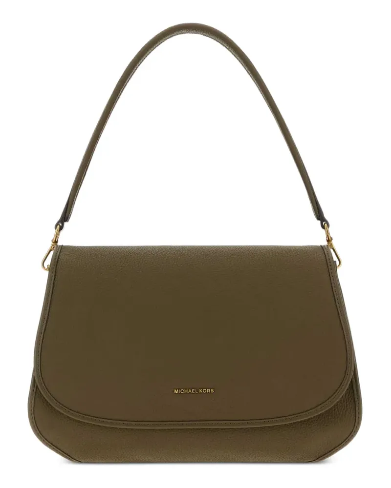 Michael Kors Schultertasche aus gekörntem Leder - Grün Grün
