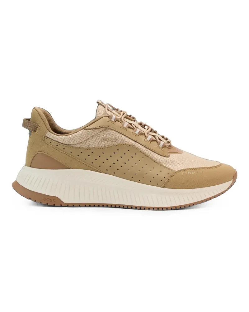HUGO BOSS Perforierte TTNM Evo Sneakers - Nude Nude