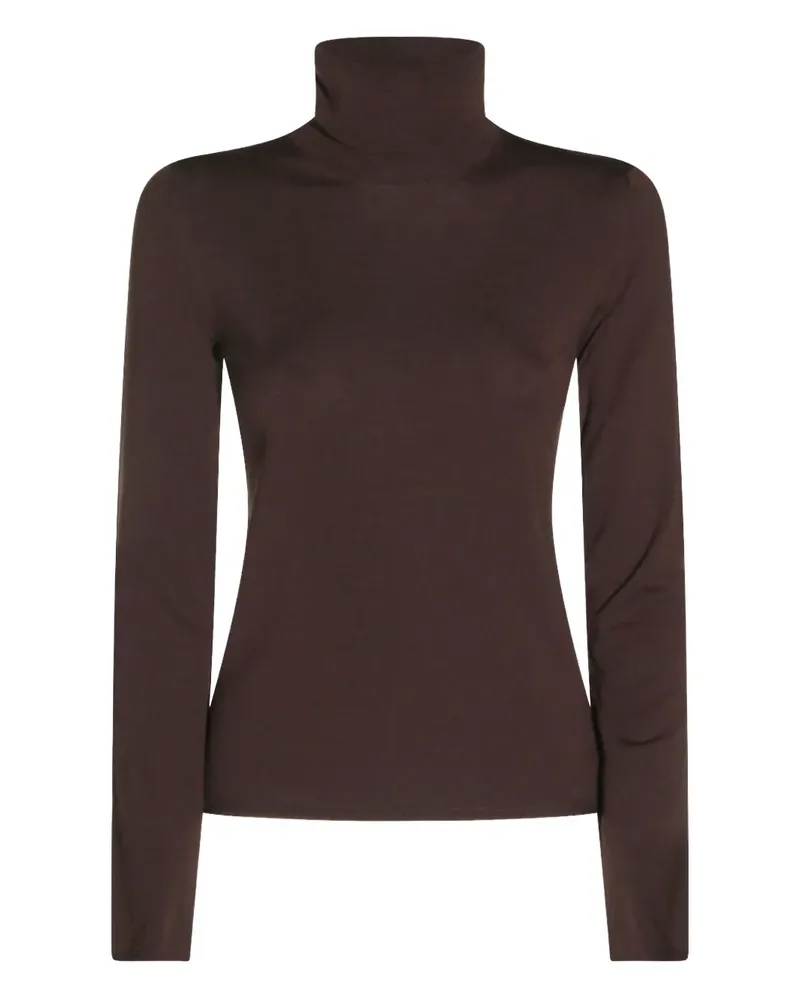 Zanone Langärmeliger Rollkragenpullover - Braun Braun