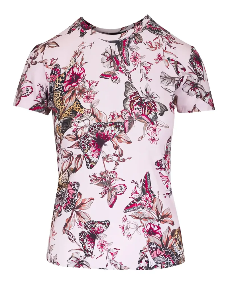 L'Agence Ressi T-Shirt mit Blumen-Print - Rosa Rosa