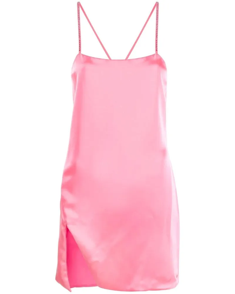 ATTICO Midikleid mit seitlichem Schlitz - Rosa Rosa