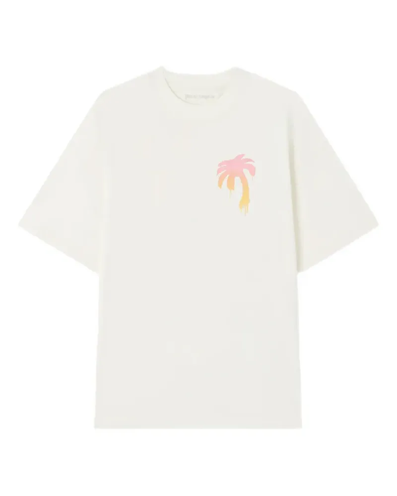 Palm Angels T-Shirt mit "I Love PA"-Print - Nude Nude