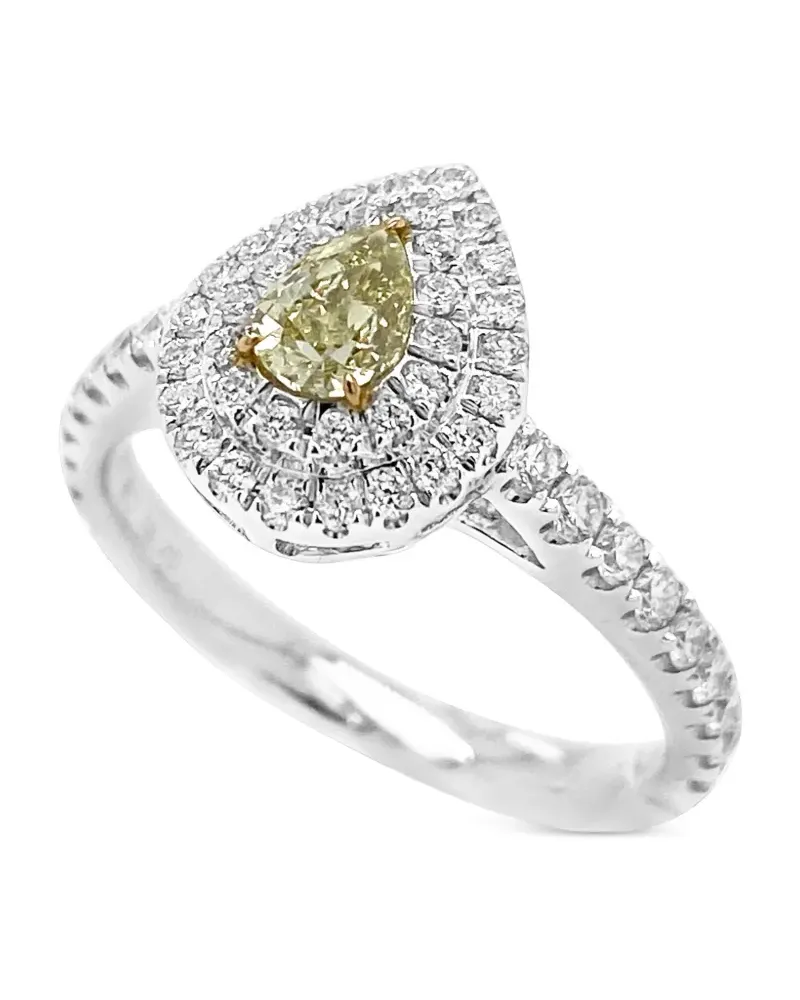 HYT Jewelry 18kt Gelbgoldring mit Diamanten - Silber Silber