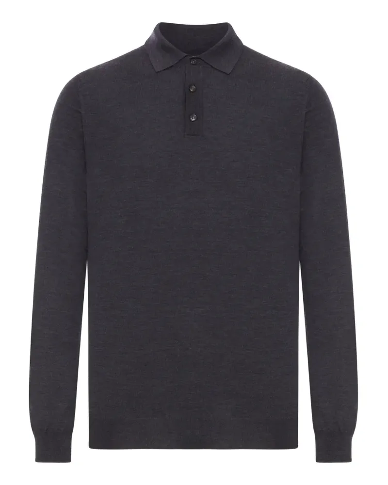 Zanone long-sleeve polo shirt - Grau Grau