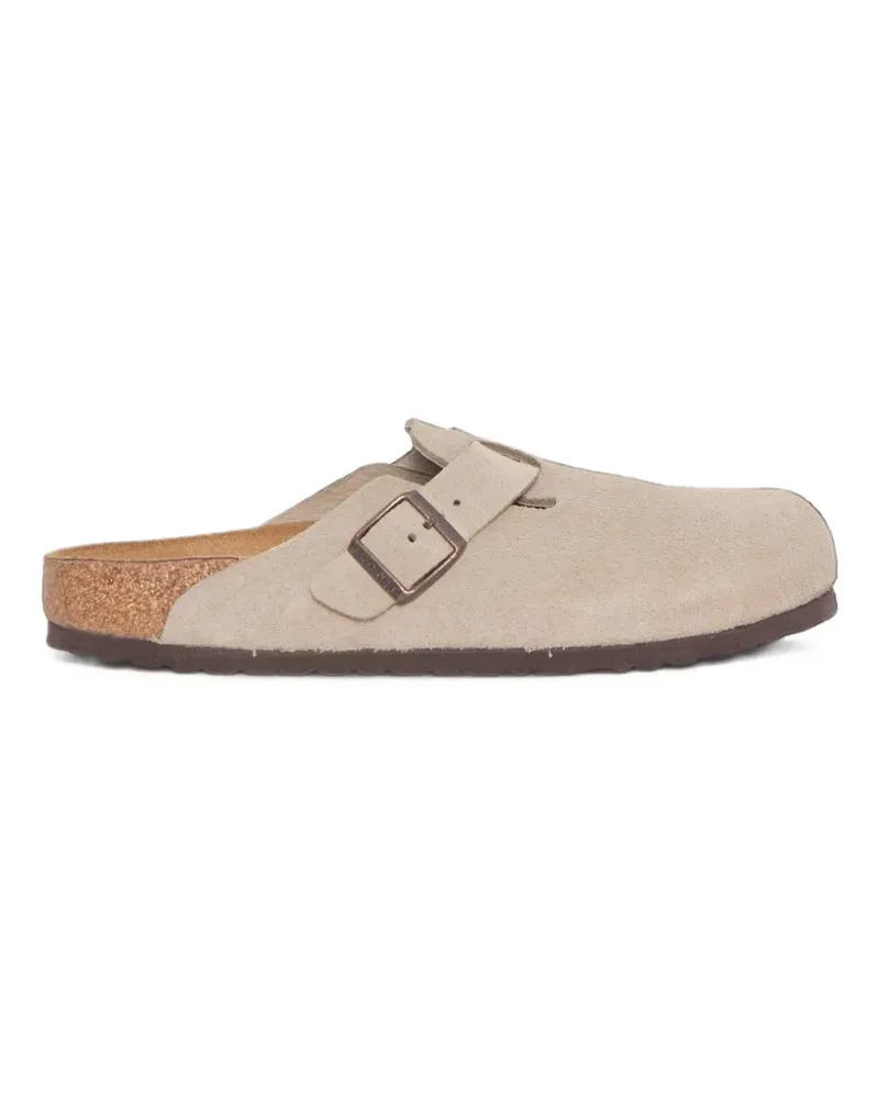 Birkenstock Boston Mules aus Wildleder - Nude Nude