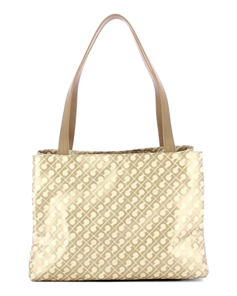 Gherardini monogram tote bag - Nude Nude