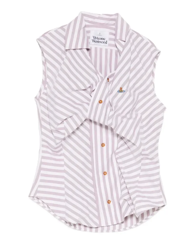 Vivienne Westwood Hemd mit Logo-Stickerei - Violett Violett