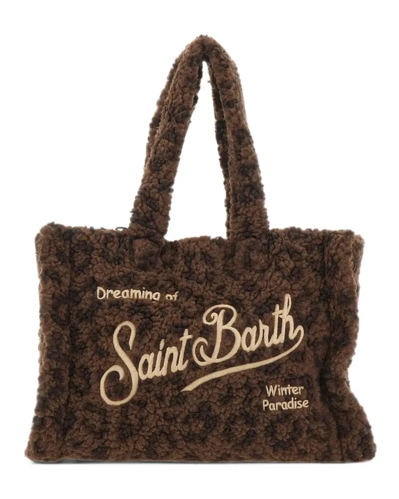 MC2 Saint Barth Colette Tote Bag mit Animalprint - Braun Braun