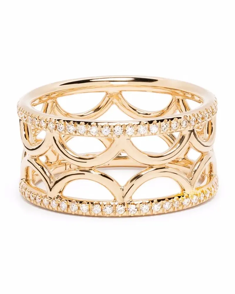 Loyal.e Paris 18kt Perpétuel.le Gelbgoldring mit Diamanten Gold