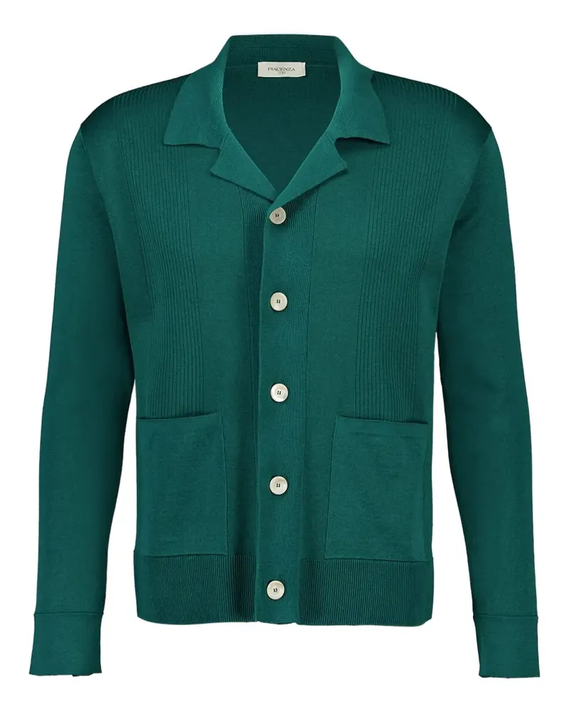 Piacenza Cashmere Hemd mit geknöpfter Tasche - Grün Grün