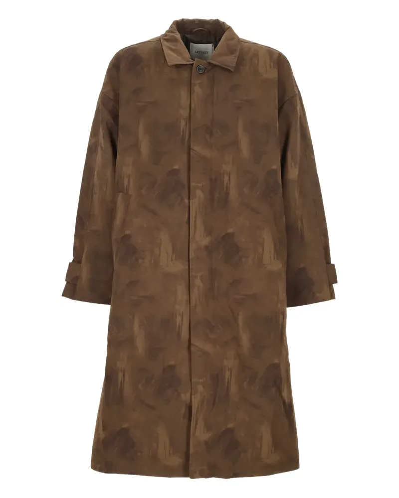 LES DEUX buttoned single-breasted coat - Braun Braun