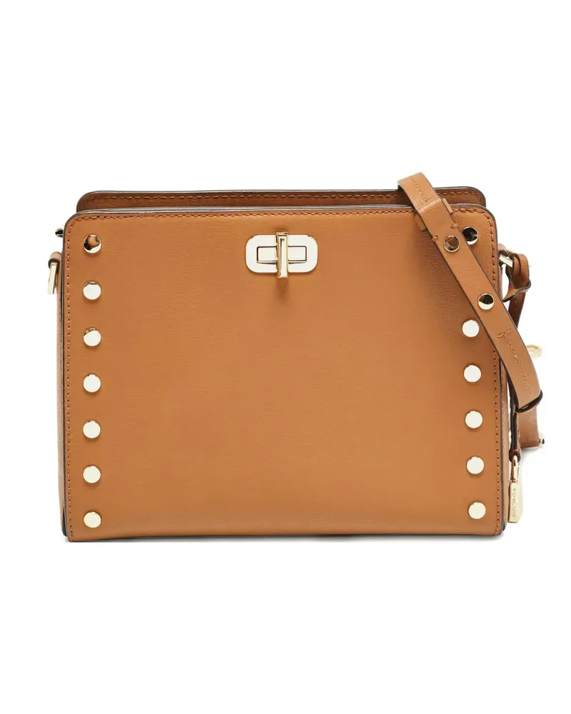 Michael Kors Sylvie stud shoulder bag - Braun Braun