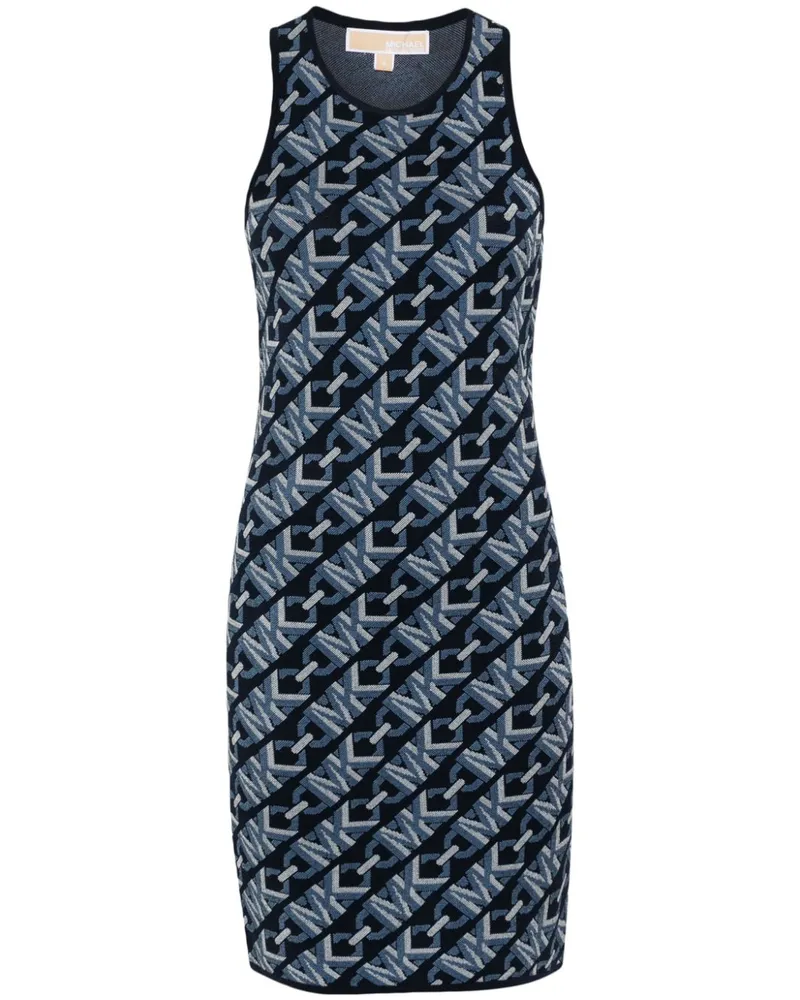 Michael Kors Trägerkleid mit Monogrammmuster - Blau Blau