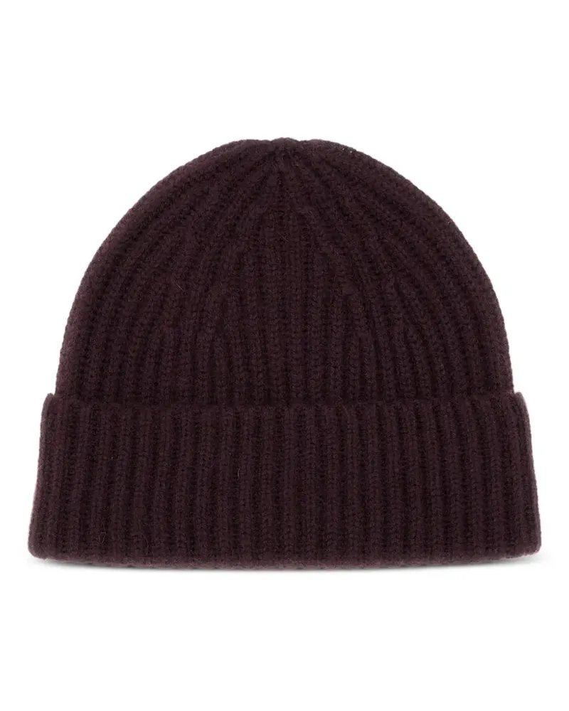 Lisa Yang Gerippte Beanie - Braun Braun