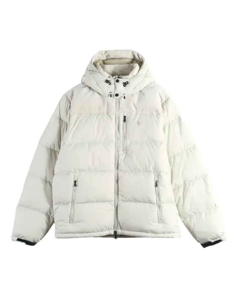 Ralph Lauren corduroy-panelled quilted jacket - Nude Nude