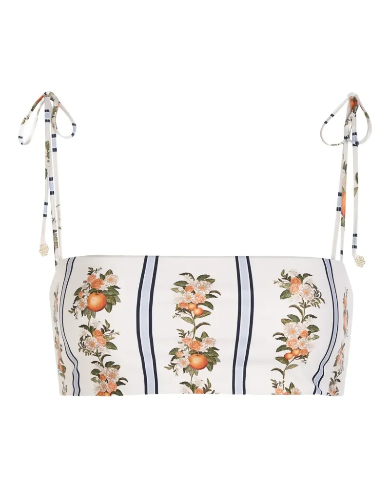 AGUA BENDITA Primavera Valle bikini top - Weiß Weiß