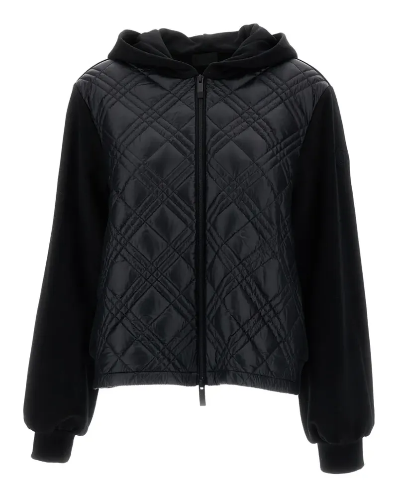 Moncler quilted zip-up hoodie - Schwarz Schwarz