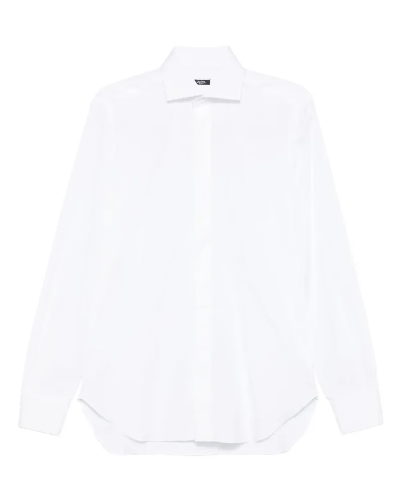 BARBA long-sleeve cotton shirt - Schwarz Schwarz