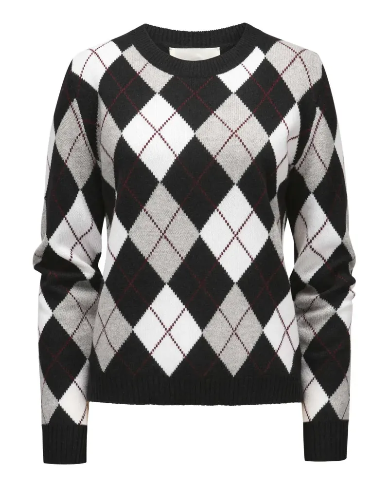 Lisa Yang argyle-knit cashmere sweater - Schwarz Schwarz