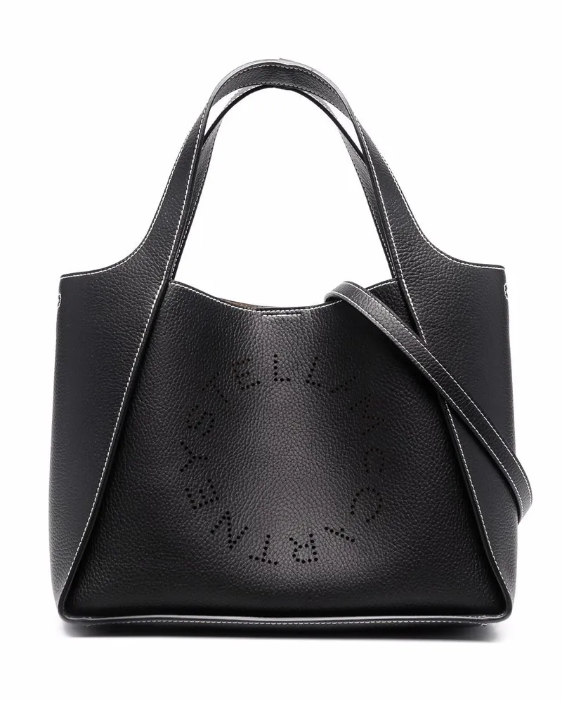 Stella McCartney Shopper mit Stella-Logo - Schwarz Schwarz