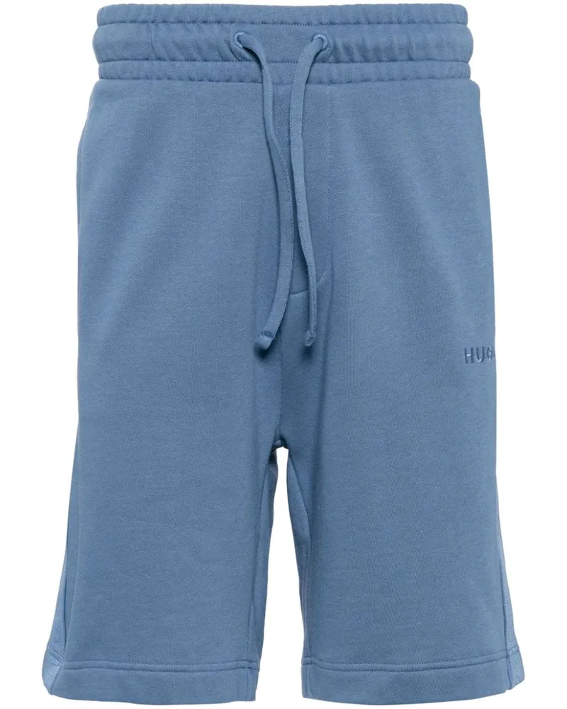 HUGO BOSS Shorts mit Logo-Streifen - Blau Blau